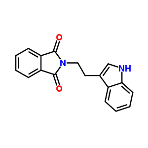 2-(2-(1H-吲哚-3-基)乙基)異吲哚啉-1,3-二酮結(jié)構(gòu)式_15741-71-6結(jié)構(gòu)式