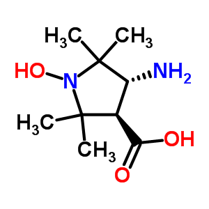 rac 反式-3-氨基-1-氧基l-2,2,5,5-四甲基吡咯烷-4-羧酸結(jié)構(gòu)式_15871-58-6結(jié)構(gòu)式