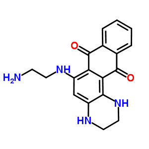 6-[(2-氨基乙基)氨基]-1,2,3,4-四氫-萘并[2,3-f]喹噁啉-7,12-二酮結構式_16013-92-6結構式