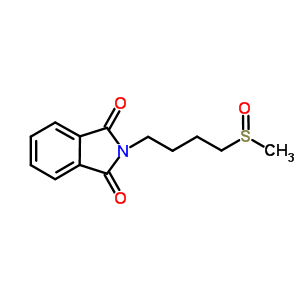 2-(3-(甲亞磺?；?丁基)異吲哚啉-1,3-二酮結(jié)構(gòu)式_163956-72-7結(jié)構(gòu)式