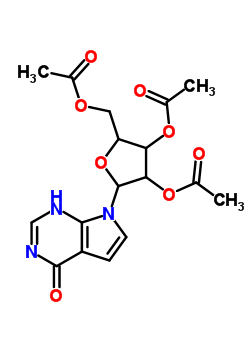 3,7-二氫-7-(2,3,5-三-o-乙?；?b-d-呋核亞硝脲)-4H-吡咯并[2,3-d]嘧啶-4-酮結(jié)構(gòu)式_16754-78-2結(jié)構(gòu)式
