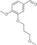 3-(3-甲氧基丙氧基)-4-甲氧基苯甲醛結(jié)構(gòu)式_172900-75-3結(jié)構(gòu)式