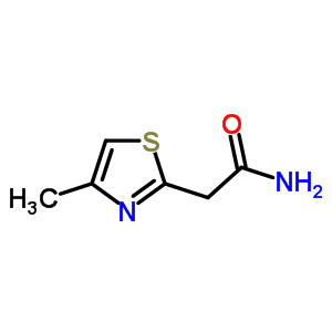 2-(4-甲基-1,3-噻唑-2-基)乙酰胺結(jié)構(gòu)式_173739-73-6結(jié)構(gòu)式