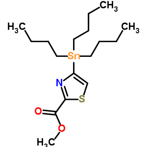 4-(三丁基錫)噻唑-2-羧酸甲酯結(jié)構(gòu)式_173979-00-5結(jié)構(gòu)式