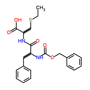 L-(8CI)-N-(N-羧基-3-苯基-D-丙氨?；?-3-(乙基硫代)-丙氨酸 N-芐酯結(jié)構(gòu)式_17445-52-2結(jié)構(gòu)式