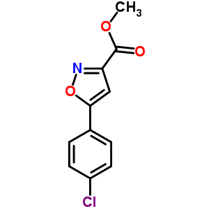 5-(4-氯苯基)異噁唑-3-羧酸甲酯結(jié)構(gòu)式_176593-36-5結(jié)構(gòu)式