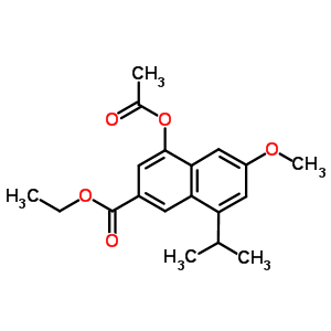 4-(乙?；趸?-6-甲氧基-8-(1-甲基乙基)-2-萘羧酸乙酯結(jié)構(gòu)式_181035-72-3結(jié)構(gòu)式