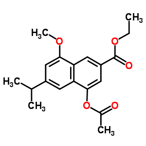 4-(乙?；趸?-8-甲氧基-6-(1-甲基乙基)-2-萘羧酸乙酯結(jié)構(gòu)式_181035-74-5結(jié)構(gòu)式