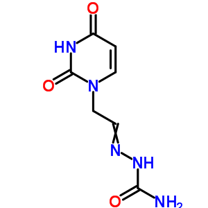 2-[2-(3,4-二氫-2,4-二氧代-1(2H)-嘧啶)亞乙基]-肼羧酰胺結(jié)構(gòu)式_18149-58-1結(jié)構(gòu)式