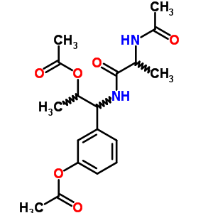 2-(乙酰基氨基)-N-[2-(乙?；趸?-1-[3-(乙酰基氧基)苯基]丙基]-丙酰胺結(jié)構(gòu)式_18802-18-1結(jié)構(gòu)式