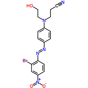 3-[[4-[(2-溴-4-硝基苯基) 氮雜]苯基](2-羥基乙基)氨基]-丙腈結(jié)構(gòu)式_20371-10-2結(jié)構(gòu)式