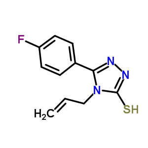 4-烯丙基-5-(4-氟苯基)-4H-1,2,4-噻唑-3-硫醇結(jié)構(gòu)式_205806-31-1結(jié)構(gòu)式