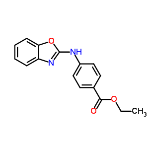 4-(苯并[d]噁唑-2-基氨基)苯甲酸乙酯結(jié)構(gòu)式_20852-34-0結(jié)構(gòu)式