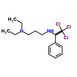 N,N-二乙基-n-(2,2,2-三氯-1-苯基-乙基)丙烷-1,3-二胺結(jié)構(gòu)式_21276-81-3結(jié)構(gòu)式