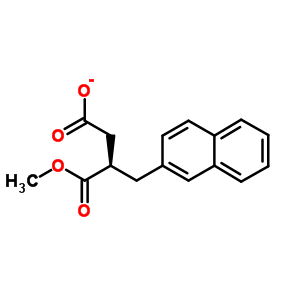 (R)-2-(2-萘甲基)琥珀酸-1-甲酯結構式_213270-42-9結構式