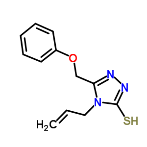 4-烯丙基-5-(苯氧基甲基)-4H-1,2,4-噻唑-3-硫醇結(jié)構(gòu)式_21358-15-6結(jié)構(gòu)式