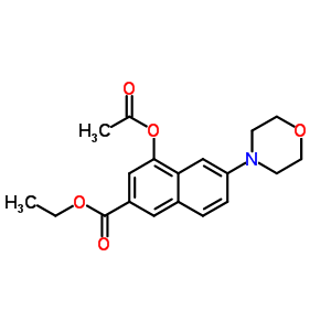 4-(乙?；趸?-6-(4-嗎啉)-2-萘羧酸乙酯結(jié)構(gòu)式_214115-75-0結(jié)構(gòu)式