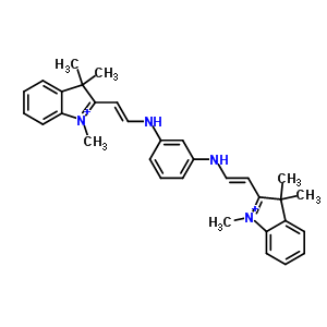 N,N-雙[(e)-2-(1,3,3-三甲基吲哚-2-基)乙烯]苯-1,3-二胺結(jié)構(gòu)式_21485-07-4結(jié)構(gòu)式