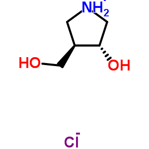 (3R,4r)-3-吡咯烷甲醇, 4-羥基鹽酸鹽結(jié)構(gòu)式_217449-25-7結(jié)構(gòu)式