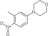4-(3-甲基-4-硝基苯基)嗎啉結(jié)構(gòu)式_220679-09-4結(jié)構(gòu)式