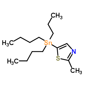 2-甲基-5-(三丁基錫)噻唑結(jié)構(gòu)式_223418-75-5結(jié)構(gòu)式