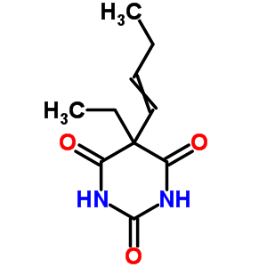 5-(1-丁烯-1-基)-5-乙基-2,4,6(1H,3h,5h)-嘧啶三酮結(jié)構(gòu)式_2237-92-5結(jié)構(gòu)式