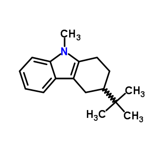 3-(1,1-二甲基乙基)-2,3,4,9-四氫-9-甲基-1H-咔唑結(jié)構(gòu)式_22401-72-5結(jié)構(gòu)式