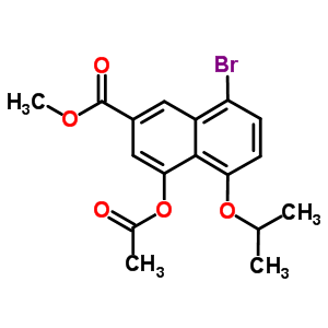 4-(乙?；趸?-8-溴-5-(1-甲基乙氧基)-2-萘羧酸甲酯結(jié)構(gòu)式_225114-49-8結(jié)構(gòu)式