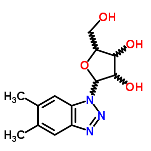 5,6-二甲基-1-b-d-呋核亞硝脲-1H-苯并噻唑結(jié)構(gòu)式_22596-05-0結(jié)構(gòu)式