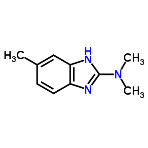 (9ci)-N,N-二甲基-5-甲基-1H-苯并咪唑-2-胺結(jié)構(gòu)式_22704-51-4結(jié)構(gòu)式