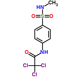 2,2,2-三氯-N-[4-[(甲基氨基)磺酰基]苯基]-乙酰胺結構式_22795-62-6結構式