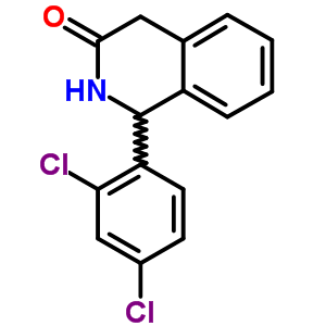 1-(2,4-二氯苯基)-1,4-二氫-3(2H)-異喹啉酮結(jié)構(gòu)式_22990-11-0結(jié)構(gòu)式