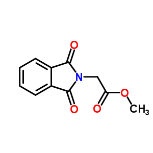 2-鄰苯二甲酰亞氨基乙酸甲酯結(jié)構(gòu)式_23244-58-8結(jié)構(gòu)式