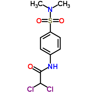 2,2-二氯-N-[4-[(二甲基氨基)磺?；鵠苯基]-乙酰胺結(jié)構(gòu)式_23280-38-8結(jié)構(gòu)式