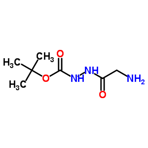 2-(2-氨基乙酰基)-肼羧酸 1,1-二甲基乙酯結(jié)構(gòu)式_23776-83-2結(jié)構(gòu)式