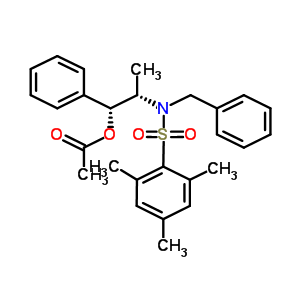 (1R,2s)-2-[n-芐基-n-(三甲苯磺?；?氨基]-1-苯基乙酸丙酯結(jié)構(gòu)式_240423-74-9結(jié)構(gòu)式