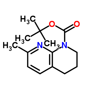 7-甲基-3,4-二氫-2H-[1,8]萘啶-1-羧酸叔丁酯結(jié)構(gòu)式_243641-37-4結(jié)構(gòu)式