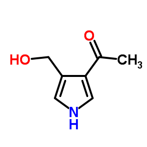 (9ci)-1-[4-(羥基甲基)-1H-吡咯-3-基]-乙酮結(jié)構(gòu)式_24445-13-4結(jié)構(gòu)式