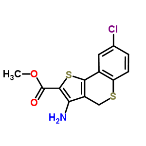 3-氨基-8-氯-4H-苯并[b]噻吩并[2,3-d]噻嗪-2-羧酸甲酯結(jié)構(gòu)式_254982-11-1結(jié)構(gòu)式