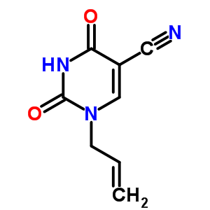 1-烯丙基-2,4-二氧代-1,2,3,4-四氫-5-嘧啶甲腈結(jié)構(gòu)式_25855-27-0結(jié)構(gòu)式