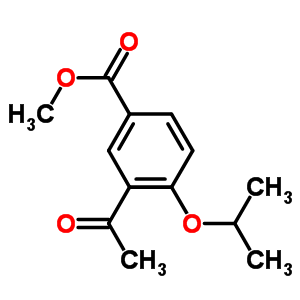 3-乙?；?4-異丙氧基苯甲酸甲酯結(jié)構(gòu)式_259147-67-6結(jié)構(gòu)式