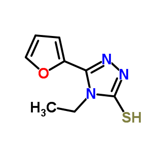 4-乙基-5-(2-呋喃基)-4H-1,2,4-噻唑-3-硫醇結構式_259153-94-1結構式