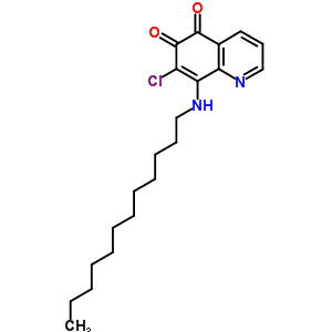 7-氯-8-(十二基氨基)-5,6-喹啉二酮結構式_25943-50-4結構式