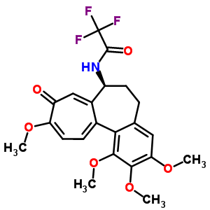 N-[(S)-5,6,7,9-四氫-1,2,3,10-四甲氧基-9-氧代苯并[a]庚搭烯-7-基]-2,2,2-三氟乙酰胺結(jié)構(gòu)式_26195-65-3結(jié)構(gòu)式