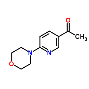 1-[6-(嗎啉-4-基)吡啶-3-基]乙酮結(jié)構(gòu)式_265107-43-5結(jié)構(gòu)式