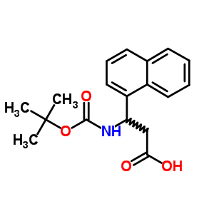 (R,s)-boc-3-氨基-3-(1-萘)-丙酸結(jié)構(gòu)式_268209-95-6結(jié)構(gòu)式