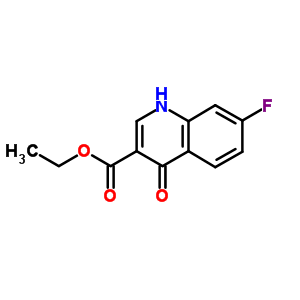 7-氟-4-羥基-3-喹啉羧酸乙酯結(jié)構(gòu)式_26892-97-7結(jié)構(gòu)式