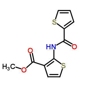 2-[(2-噻吩羰基)氨基]噻吩-3-羧酸甲酯結(jié)構(gòu)式_271778-23-5結(jié)構(gòu)式