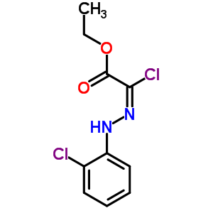 2-氯-2-[2-(2-氯苯基)亞肼基]-乙酸乙酯結(jié)構(gòu)式_28317-49-9結(jié)構(gòu)式