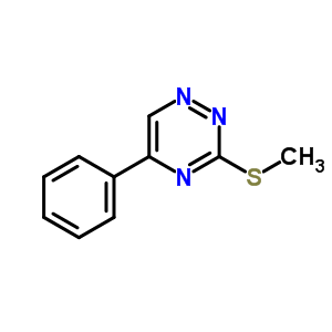 3-(甲基硫代)-5-苯基-1,2,4-三嗪結(jié)構(gòu)式_28735-27-5結(jié)構(gòu)式